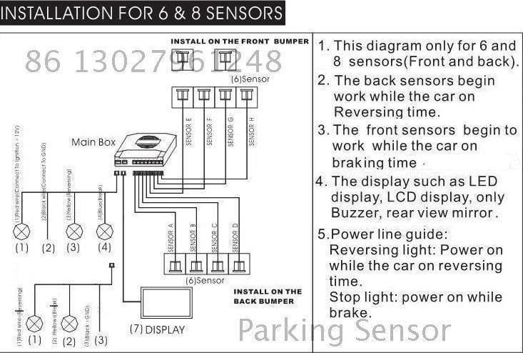 ZYAC Parking Sensor - ,  LED-, 6 