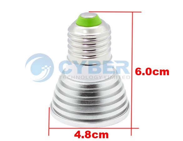 Цветная светодиодная лампа под цоколь E27 с пультом ДУ