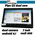 Pipo U2 - планшетный компьютер, Android 4.1.1, 7" IPS, Rockchip RK3066 (2x1.6GHz), 1GB RAM, 16GB ROM, Wi-Fi, HDMI, 0.3MP фронтальная камера, 2MP задняя камера