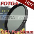 Циркулярно-поляризационный фильтр Fotga 58mm для камер Canon/Nikon/Sony/Olympus