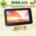 EKEN A13 - планшетный компьютер, Android 4.0.3, TFT LCD 7", 1GHz, 512MB RAM, 4GB ROM, Wi-Fi, 0.3MP фронтальная камера