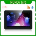 Ployer Momo7 Bird - планшетный компьютер, Android 4.0.3, 7" TFT LCD, All Winner A10 (1.2GHz), 1GB RAM, 8GB ROM, Wi-Fi, HDMI, 0.3MP фронтальная камера