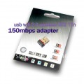 USB Wi-Fi Wireless Network Adapter, 802.11 b/g/n, 150mbps