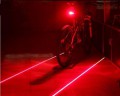 Задний фонарь для велосипеда светодиодный + два лазерных луча, влагозащитное исполнение
