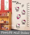 Наклейка на стену Hello Kitty в виде линейки 50-160 см