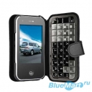 S6 - мобильный телефон, сенсорный экран 3,2 дюйма, TV, WI-FI + кожаный чехол с QWERTY-клавиатурой