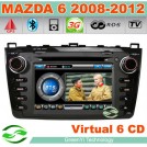 G-8912B - Автомагнитола для Mazda 6 (2008-2011), 7", GPS, 3G, FM, Bluetooth, TV, IPOD 