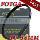 УФ-HAZE защитный фильтр Fotga 58mm для камер Canon/Nikon/Sony/Olympus