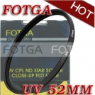 УФ-HAZE защитный фильтр Fotga 52mm для камер Canon/Nikon/Sony/Olympus