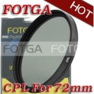 Циркулярно-поляризационный фильтр Fotga 72mm для камер Canon/Nikon/Sony/Olympus