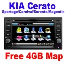 CE-8923 - автомобильная магнитола, 6.5" TFT LCD, Touch Screen, DVD, GPS с 4GB MAP, Bluetooth, TV/FM для Kia Sportage/Cerato/Carnival/Sorento/Magentis