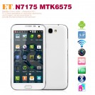 ET N7175 - Смартфон, Android 4.1, MTK6575 1.0GHz, Dual SIM, 5.3", 256MB RAM, 256MB ROM, GSM, Wi-Fi, Bluetooth, основная камера 8.0Mp