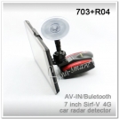 703A-R04 - антирадар/GPS-навигатор, 7" TFT LCD, GPS, Navitel map, X/K/KU/Ka/Laser/VG-2, mini-USB, AV-in, Bluetooth, FM