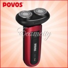  POVOS - Портативная бритва, аккумуляторная, для мужчин, электропривод вращения лезвий