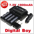 NP-FM500H - 3 аккумулятора + зарядное устройство + автомобильное зарядное устройство + штекер для Sony DSC-R1 F707 F717 F828