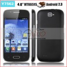 Y7562 - , Android 2.3.6, MTK6515 (1GHz), 4" TFT LCD, 256MB RAM, 256MB ROM, Wi-Fi, Bluetooth, TV, FM, 3.2MP  , 0.3MP  