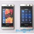 N98i - мобильный ТВ-телефон, сенсорный экран 2,8 дюйма, на 2 сим-карты + кожаный чехол со встроенным аккумулятором.