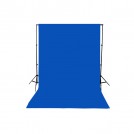 Синяя ткань для фона в фотостудии 1.5x3