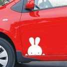 Оригинальная наклейка для автомобиля, мультипликационный кролик