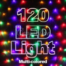 Разноцветная гирлянда, 120 лампочек 