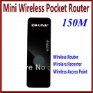 Беспроводной маршрутизатор – беспроводная точка доступа, 150 Мб/с, Wi-Fi ретранслятор, черный