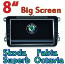 HotAudio CS-9523 - автомобильная магнитола, 8" TFT LCD, Touch Screen, GPS, WinCE 6.0, Bluetooth, MP3/MP4, SD/USB, CD/DVD, FM/TV для Skoda Fabia/Superb/Octavia