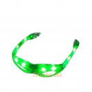 Светодиодные, мерцающие очки, LED, зеленые