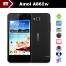 Amoi A862W - Смартфон, Android 4.1, MSM8225Q Quad Core 1.2GHz, 4.5", Dual SIM, 1GB RAM, 4GB ROM, GSM, 3G, GPS, FM, Wi-Fi, основная камера 5.0Mpix