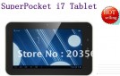 SuperPocket i7 - планшетный компьютер, Android 4.0.3, 7" TFT LCD, All Winner A13 (1.2GHz), 512MB RAM, 4GB ROM, Wi-Fi, 0.3MP фронтальная камера