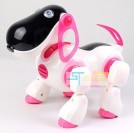 Радиоуправляемый робот-собака Smart Dog с ИК-пультом, белый с розовым