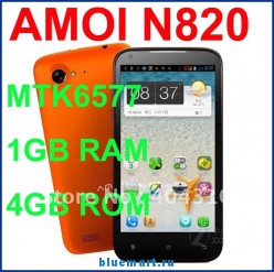Amoi N820 - смартфон, Android 4.0.3, MTK6577 (1.2GHz), 4.5
