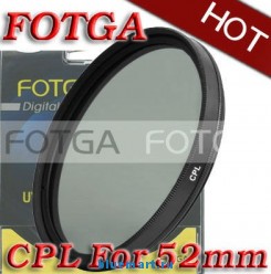 Циркулярно-поляризационный фильтр Fotga 52mm для камер Canon/Nikon/Sony/Olympus