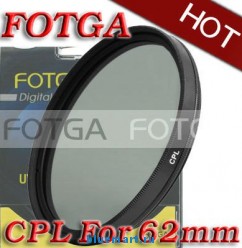 Циркулярно-поляризационный фильтр Fotga 62mm для камер Canon/Nikon/Sony/Olympus