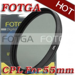 Циркулярно-поляризационный фильтр Fotga 55mm для камер Canon/Nikon/Sony/Olympus