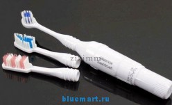Электрическая массажирующая зубная щетка (2 запаски)