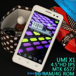 UMI X1 - смартфон, Android 4.0.4, MTK6577 (1GHz), 4.5