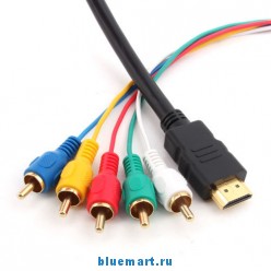 - HDMI-5RCA, AV, 5FT, 1.5