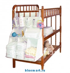 Подвесная сумка для детской кроватки, несколько отсеков, 63х48х25 см
