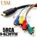- HDMI-5RCA, AV, 5FT, 1.5